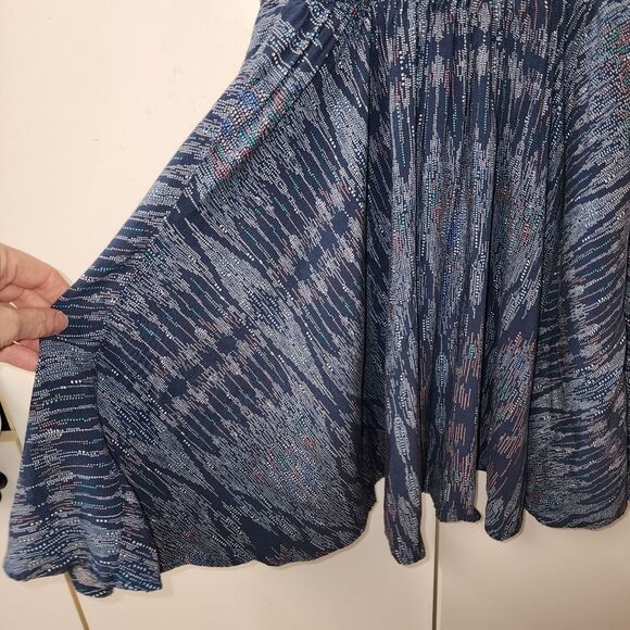 Aeropostale Neon Pointillism Skater Dress Neon Navy sz small babydoll y2k flowy - Picture 9 of 14